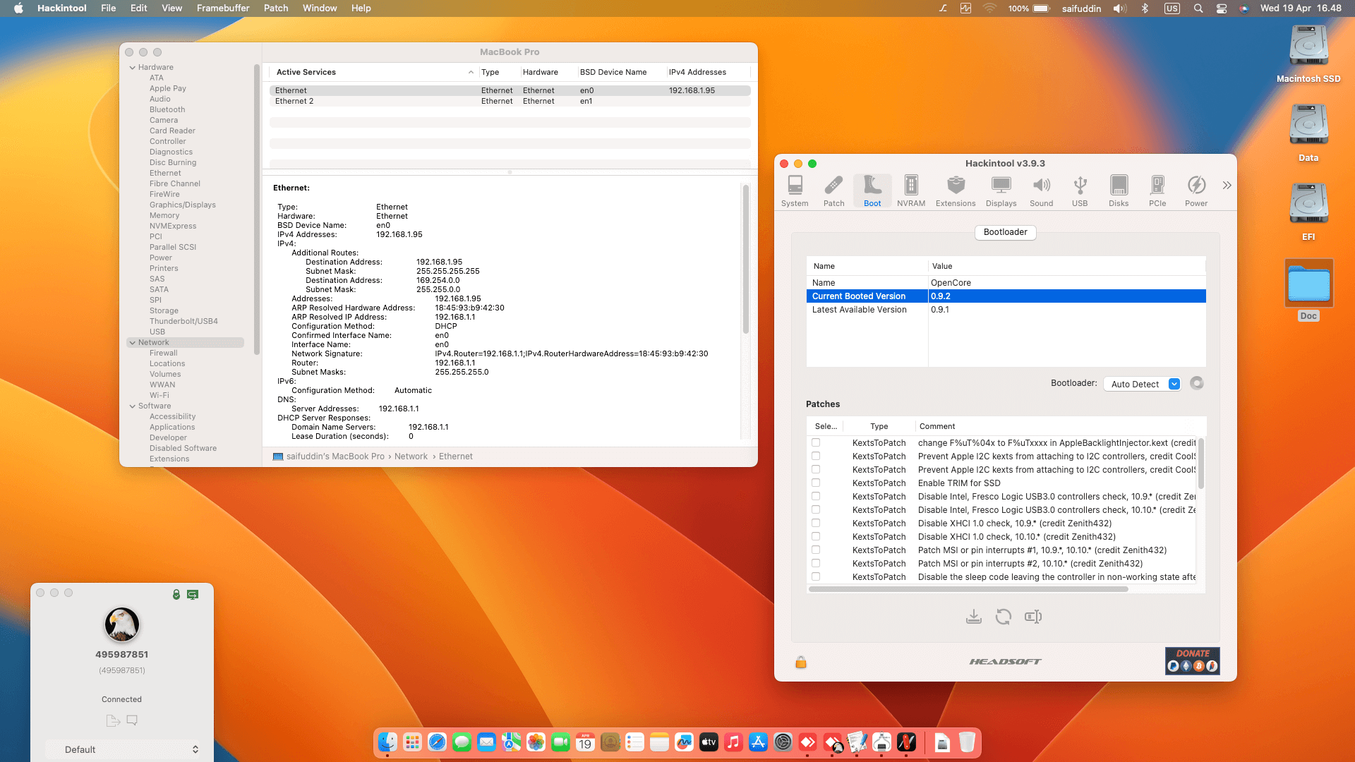 Lenovo Thinkpad T470S 4th [SkyLake   Intel HD 520 + PS2 SMBUS]   OpenCore 8